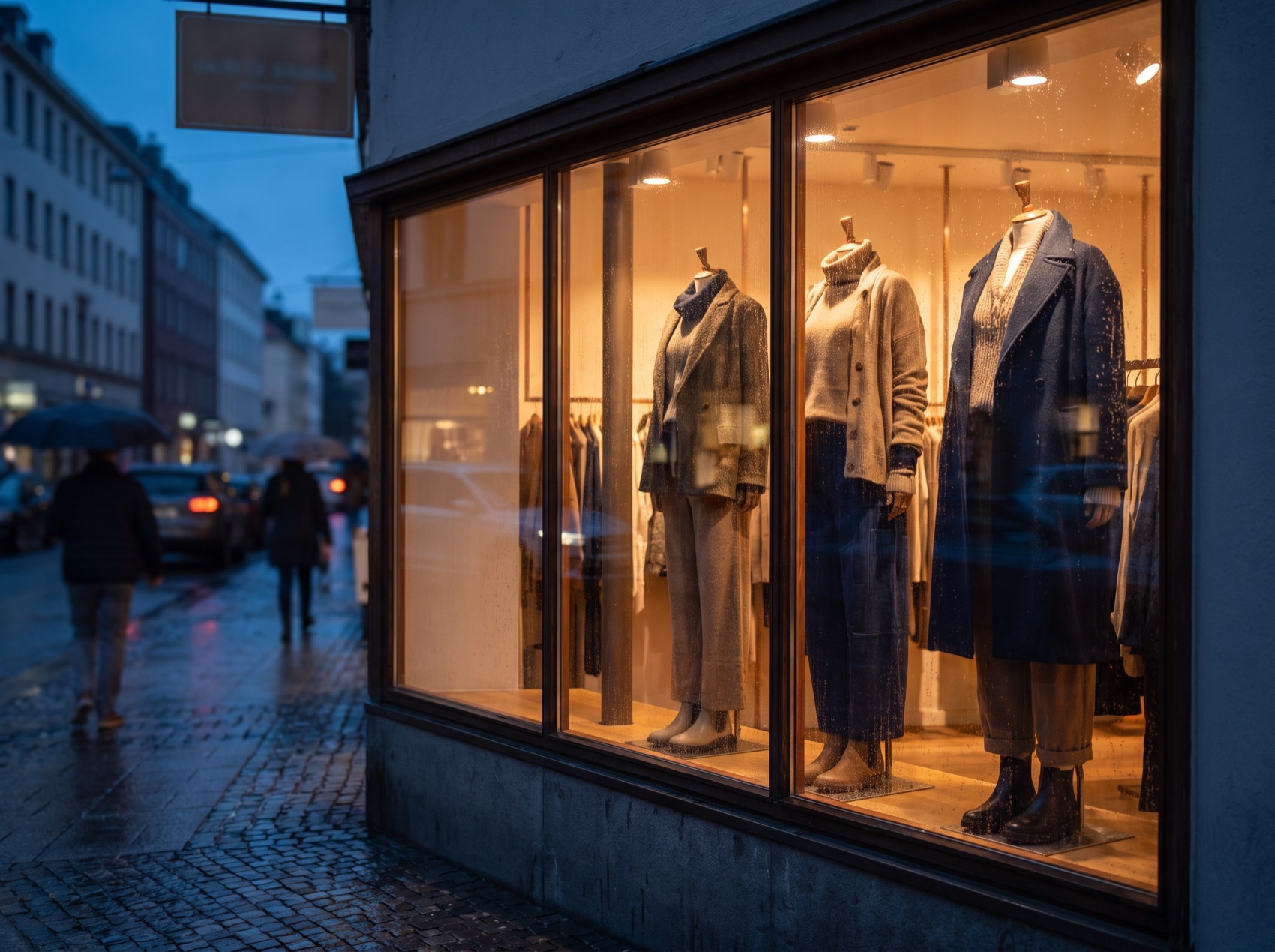 Butik i skymning